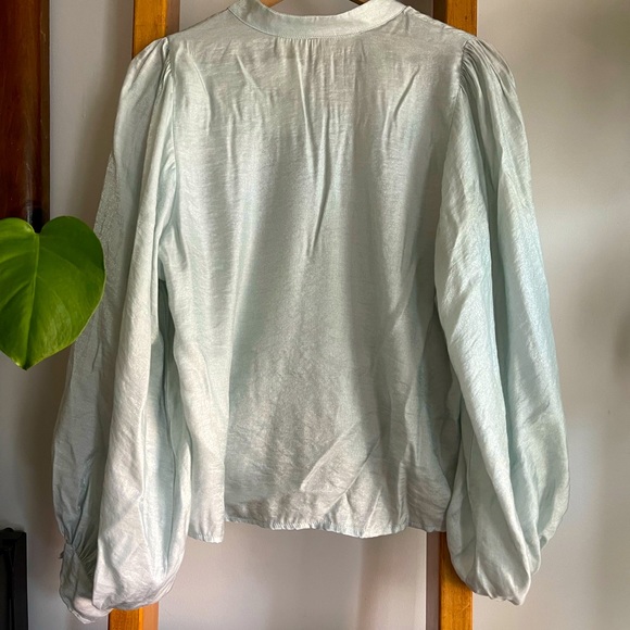 NWT Jen’s Pirate Booty SZ S Silver Blue Blouse! - Picture 10 of 10